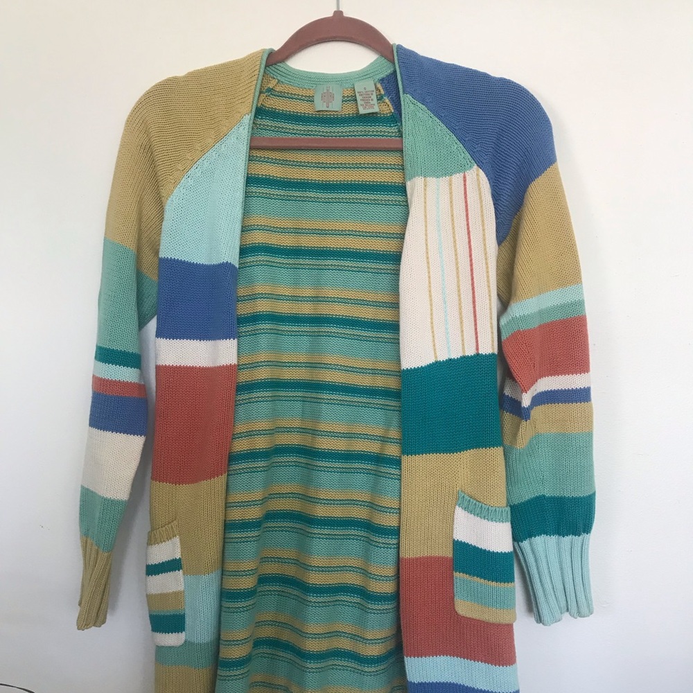 Colorful Striped Anthro Sweater